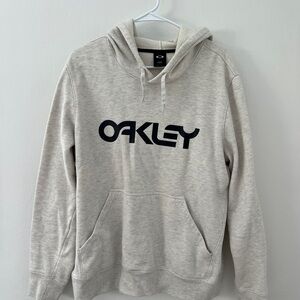 Oakley Men's Gray / Off white Hoodie Sweatshirt